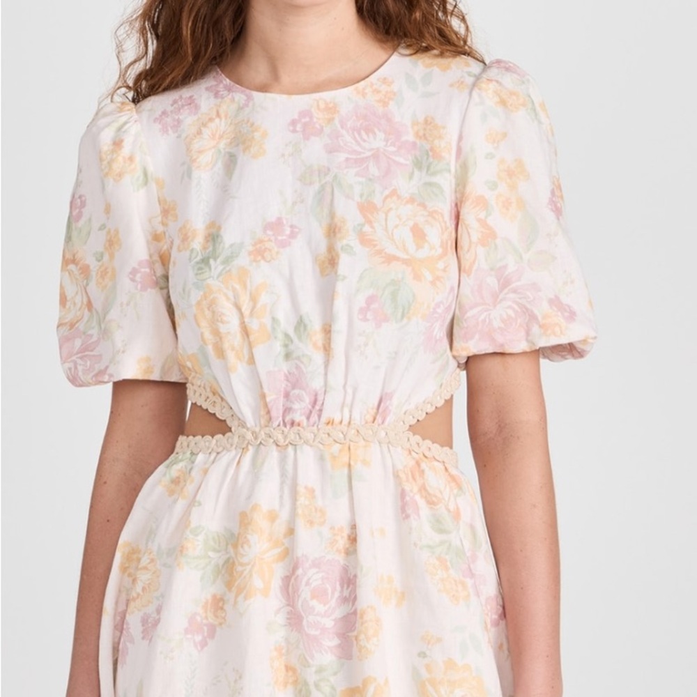 WAYF Plaza Cut Out Mini Dress
